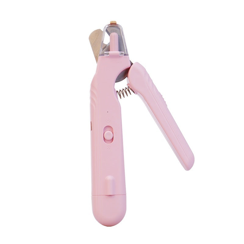 2-in-1 Pet Nail Clippers with LED Light - Multifunctional Dog and Cat Nail Trimmer - Bloodline Scissors + Polisher