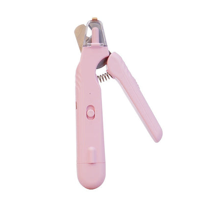 2-in-1 Pet Nail Clippers with LED Light - Multifunctional Dog and Cat Nail Trimmer - Bloodline Scissors + Polisher